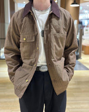 將圖片載入圖庫檢視器 HOUSTON HERRINGBONE VIYELLA COVERALL - BROWN
