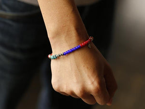 White Hearts Sunset Bracelet