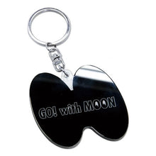 Load image into Gallery viewer, MOONEYES GO WITH MOON KEYCHAIN
