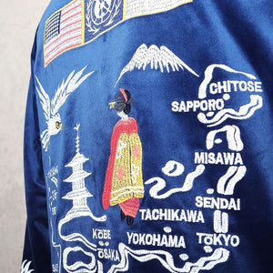 HOUSTON LVETTEN SOUVENIR JACKET (NATIONAL FLAG) - NAVY