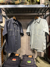 將圖片載入圖庫檢視器 HOUSTON USA COTTON CHAMBRAY WORK SHIRT
