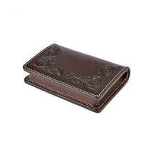 將圖片載入圖庫檢視器 FUNNY LEATHER CARD CASE - BROWN
