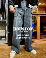 Load image into Gallery viewer, HOUSTON USN DENIM SAILOR PANTS
