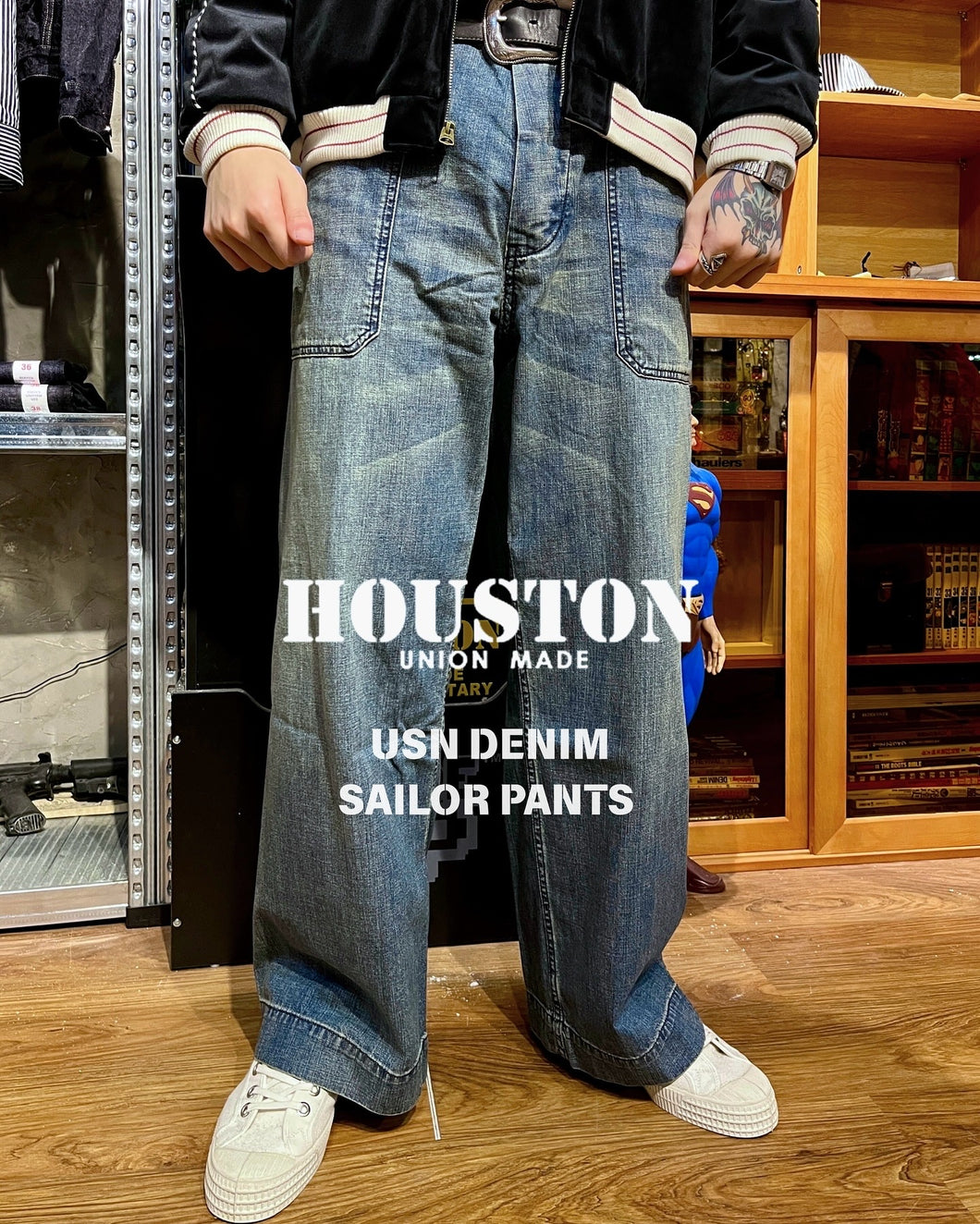 HOUSTON USN DENIM SAILOR PANTS