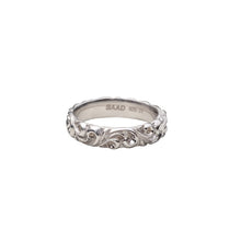 Load image into Gallery viewer, Rhodium Plated Arabesque Eternity Ring

