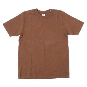 UES No. 8 SLUB NEP SHORT SLEEVE T-SHIRT - BROWN