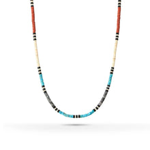將圖片載入圖庫檢視器 Silent Ember Dusk Heishi Natural Stone Necklace – Max 4.3mm
