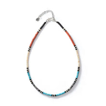 將圖片載入圖庫檢視器 Silent Ember Dusk Heishi Natural Stone Necklace – Max 4.3mm
