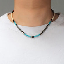 將圖片載入圖庫檢視器 Silent Ember Dusk Heishi Natural Stone Necklace – Max 4.3mm
