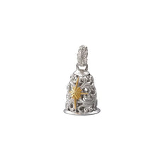 將圖片載入圖庫檢視器 Sun Symbol and Arabesque 24K Gold Plated Openwork Bell Pendant
