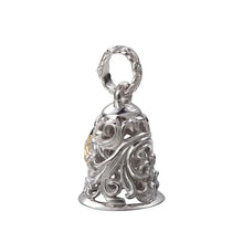 將圖片載入圖庫檢視器 Sun Symbol and Arabesque 24K Gold Plated Openwork Bell Pendant
