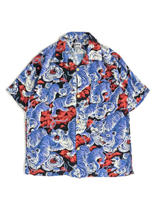 HOUSTON “百虎” ALOHA SHIRT - NAVY