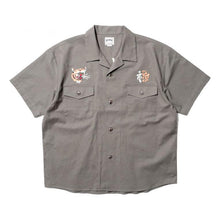 Load image into Gallery viewer, HOUSTON COTTON LINEN EMB ARMY SHIRT
