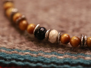 AMP ROUND TIGER EYE BRACELET