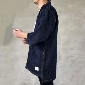 BLUE SAKURAv - "DENTO" DENIM KIMONO JACKET ［WASHI ver.］