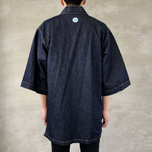 BLUE SAKURAv - "DENTO" DENIM KIMONO JACKET ［WASHI ver.］