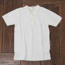 Load image into Gallery viewer, UES DENIM HENLEY TEE - WHITE
