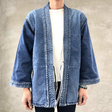 Load image into Gallery viewer, &quot;DENTO&quot; DENIM KIMONO JACKET ［LONG SLEEVE］
