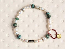 Load image into Gallery viewer, TURQUOISE X PEARL BRACELET
