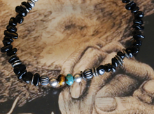 Load image into Gallery viewer, TUMBLE STONE SHORT BRACELET -BLACK AGATE-
