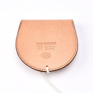 FUNNY LEATHER COIN CASE - TAN