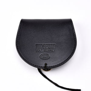 FUNNY LEATHER COIN CASE - BLACK