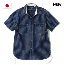 Load image into Gallery viewer, EIGHT’G 8oz WABASH STRIPE WORK SHIRT

