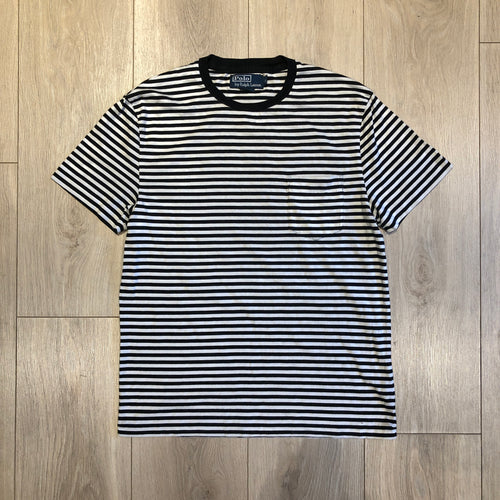 LAUREN LAUREN POLO STRIPE T-SHIRT - CRAFTMAN