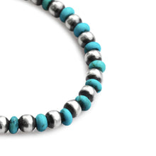 Load image into Gallery viewer, 預訂 - BELIEVEINMIRACLE SILVER TURQUOISE BRACELET
