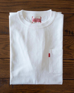 BIG JOHN 10oz POCKET TEE - WHITE