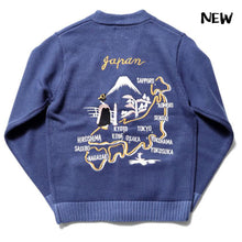 Load image into Gallery viewer, HOUSTON SOUVENIR CARDIGAN (MAP) - BLUE
