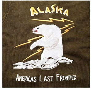 HOUSTON SOUVENIR CARDIGAN (ALASKA) - OLIVE DRAB