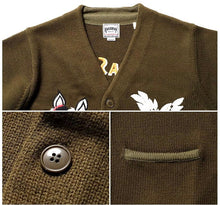 將圖片載入圖庫檢視器 HOUSTON SOUVENIR CARDIGAN (ALASKA) - OLIVE DRAB
