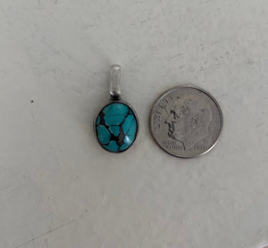 CLASSIC TURQUOISE OVAL CHARM