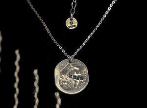 DIME NECKLACE -RUBY-