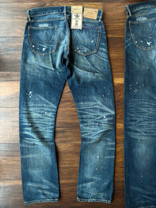 RALPH LAUREN ROPE DYED PATCHWORK DENIM