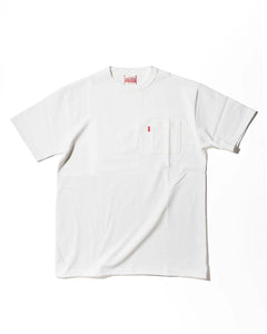 BIG JOHN 10oz POCKET TEE - WHITE