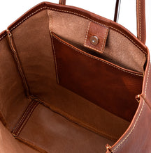 Load image into Gallery viewer, FUNNY LEATHER TOTE BAG - BROWN

