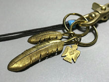 Load image into Gallery viewer, NAVAJO NATIVE BRASS KEY CHAIN
